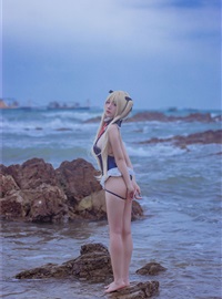 Nisa Nisa NO.123 Blue Mary Rose Swimsuit(3)
